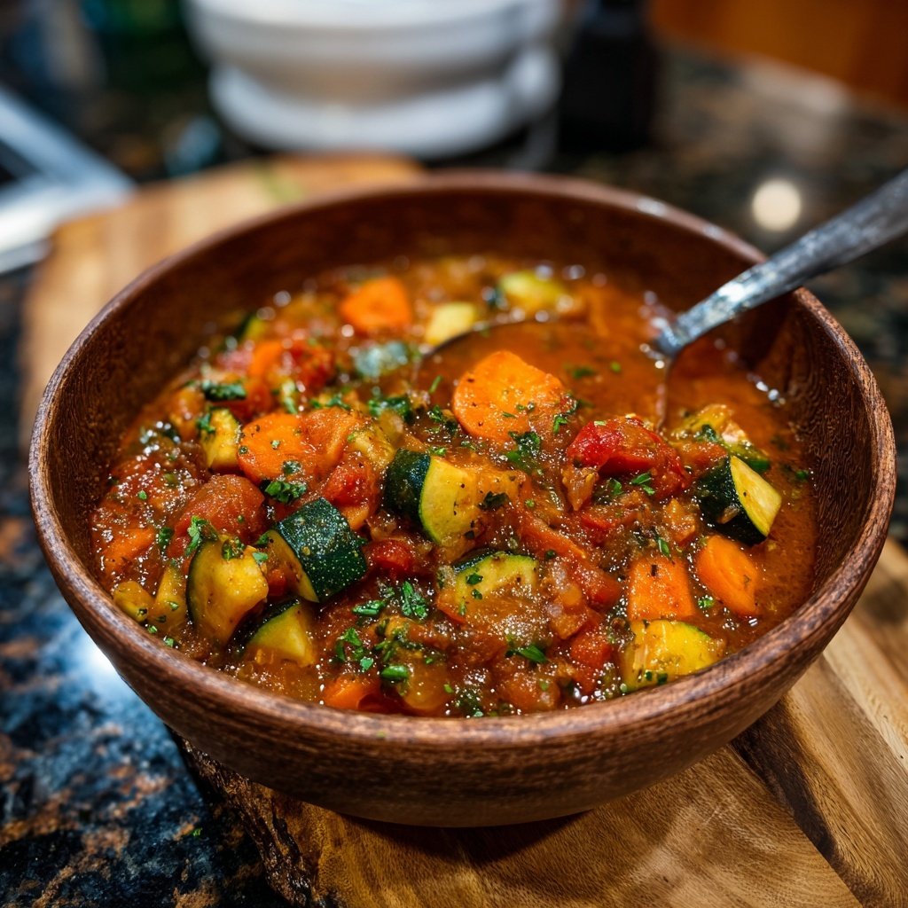 Healthy Crockpot Italian Vegetable Stew