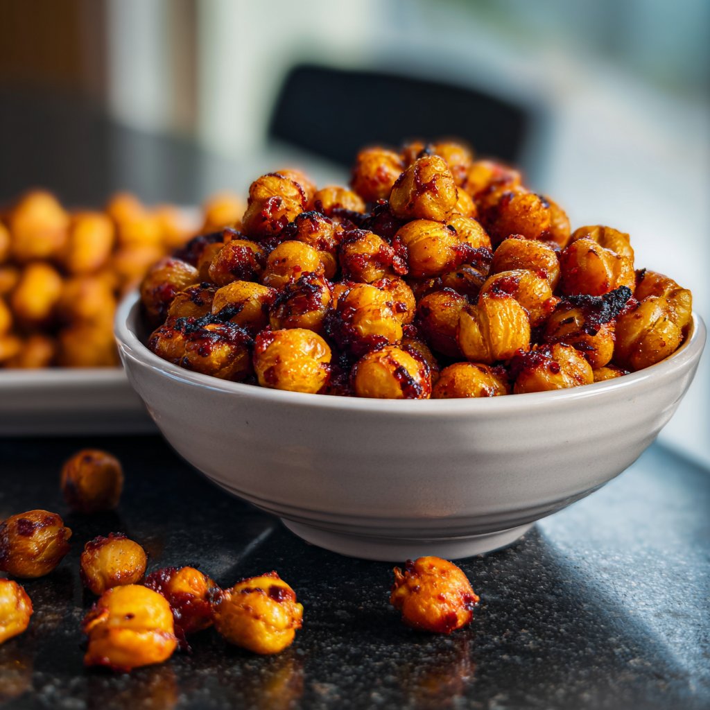 Sweet Chili Roasted Chickpeas