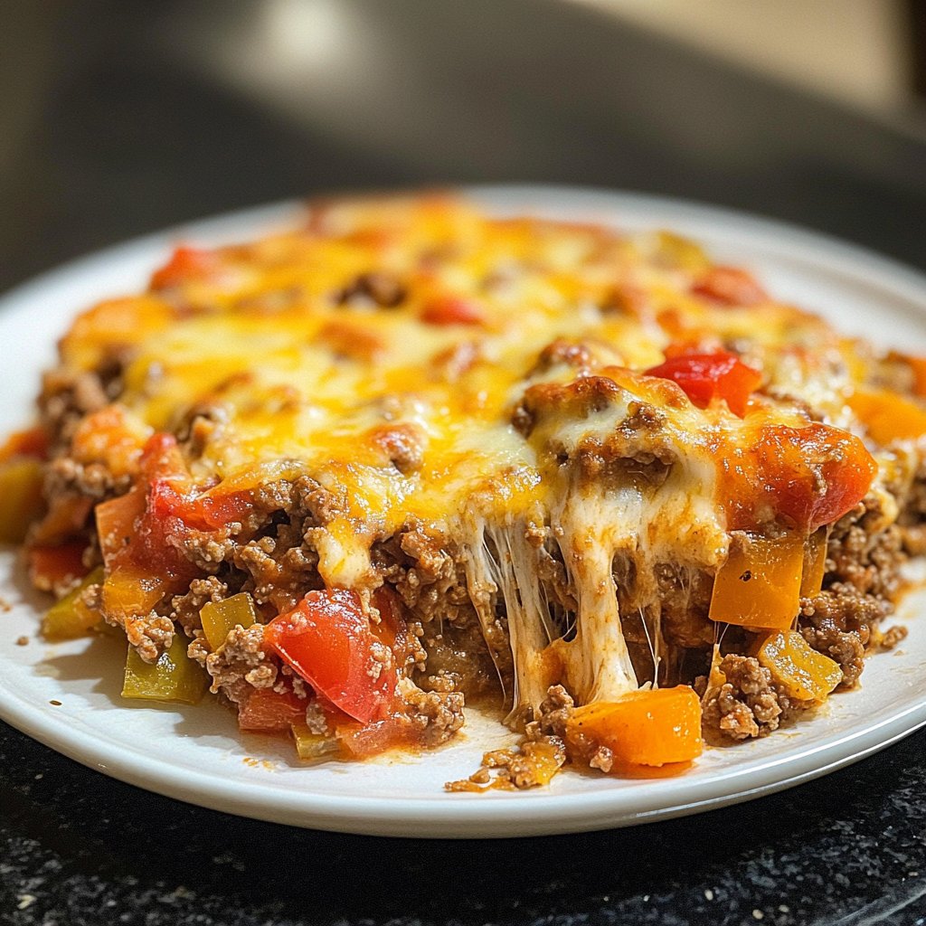 Ground Beef Skillet Cheesy