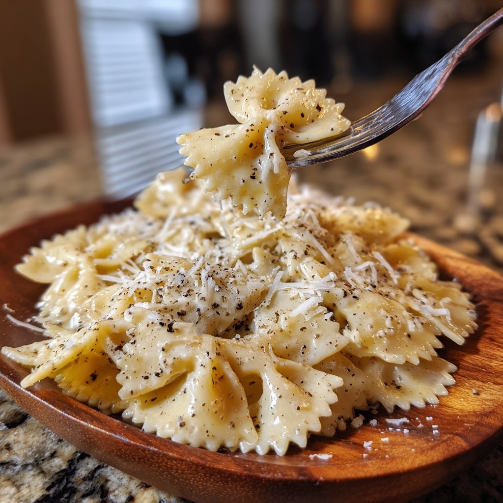 Bow Tie Pasta With Alfredo Sauce