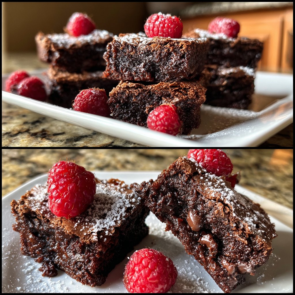 Chocolate Raspberry Brownies