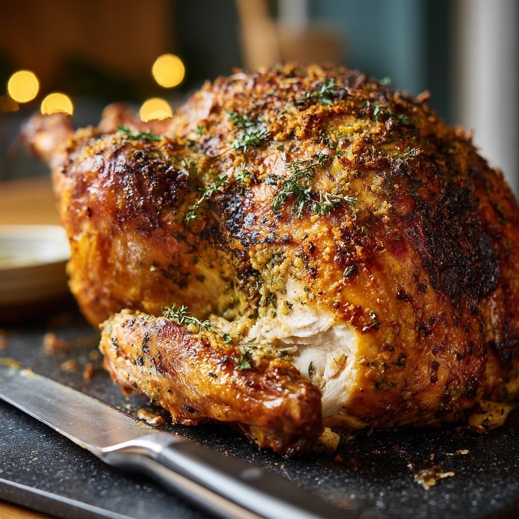 Seasonal & Festive Thanksgiving Herb Stuffed Turkey