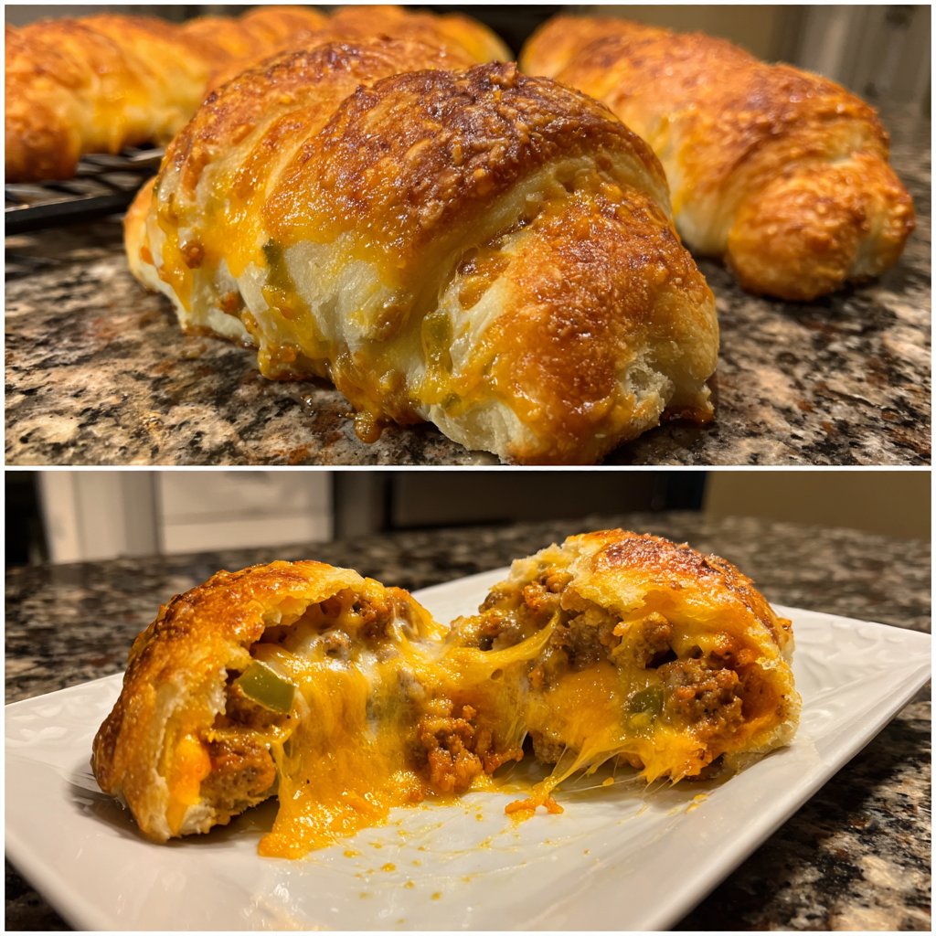 Super Bowl Party Food Stuffed Crescent Rolls