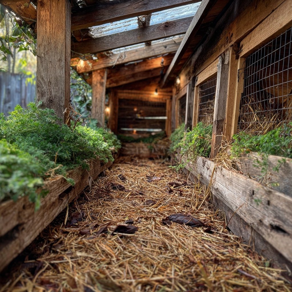 DIY Chicken Run With Roof