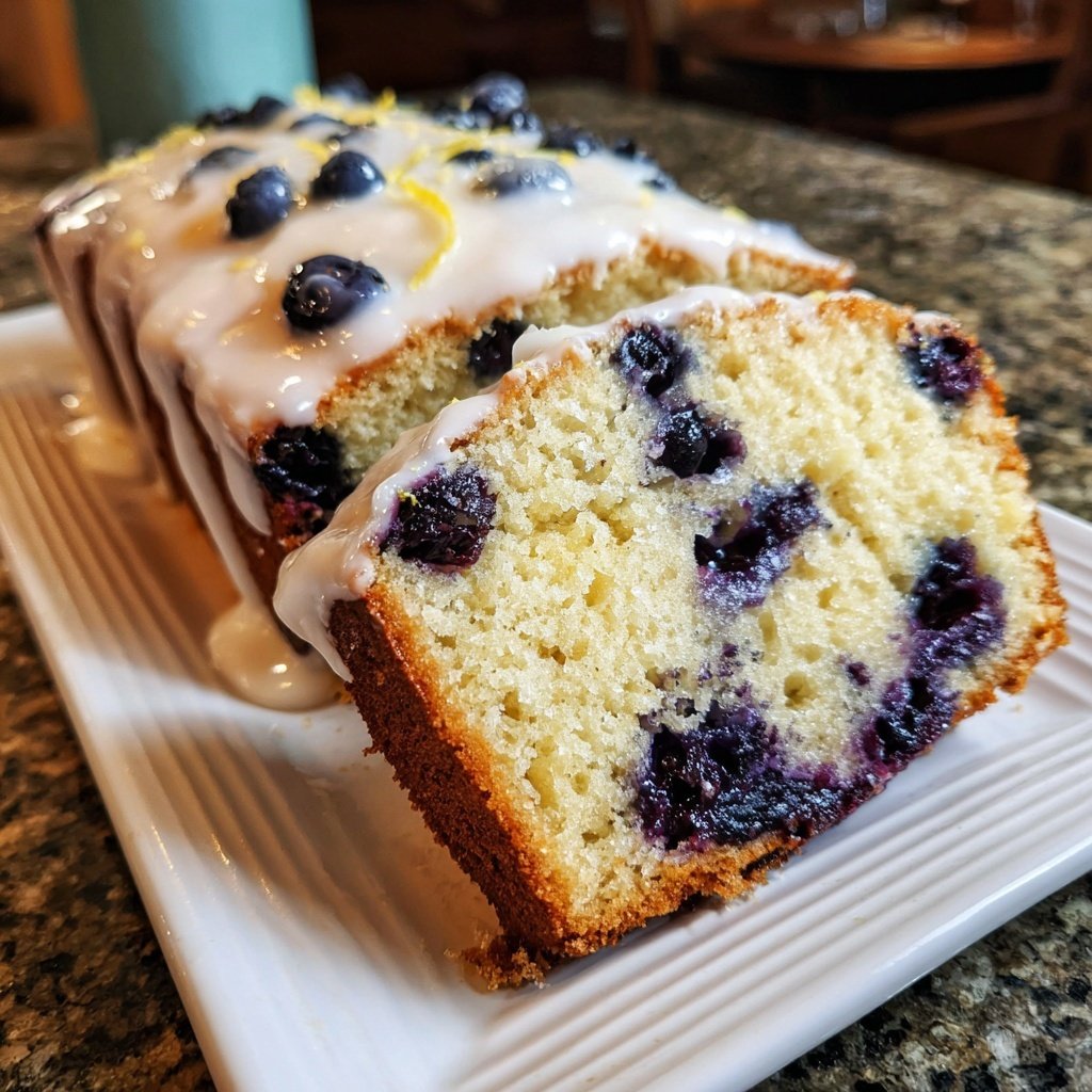 Baking & Desserts Lemon Blueberry Loaf Cake