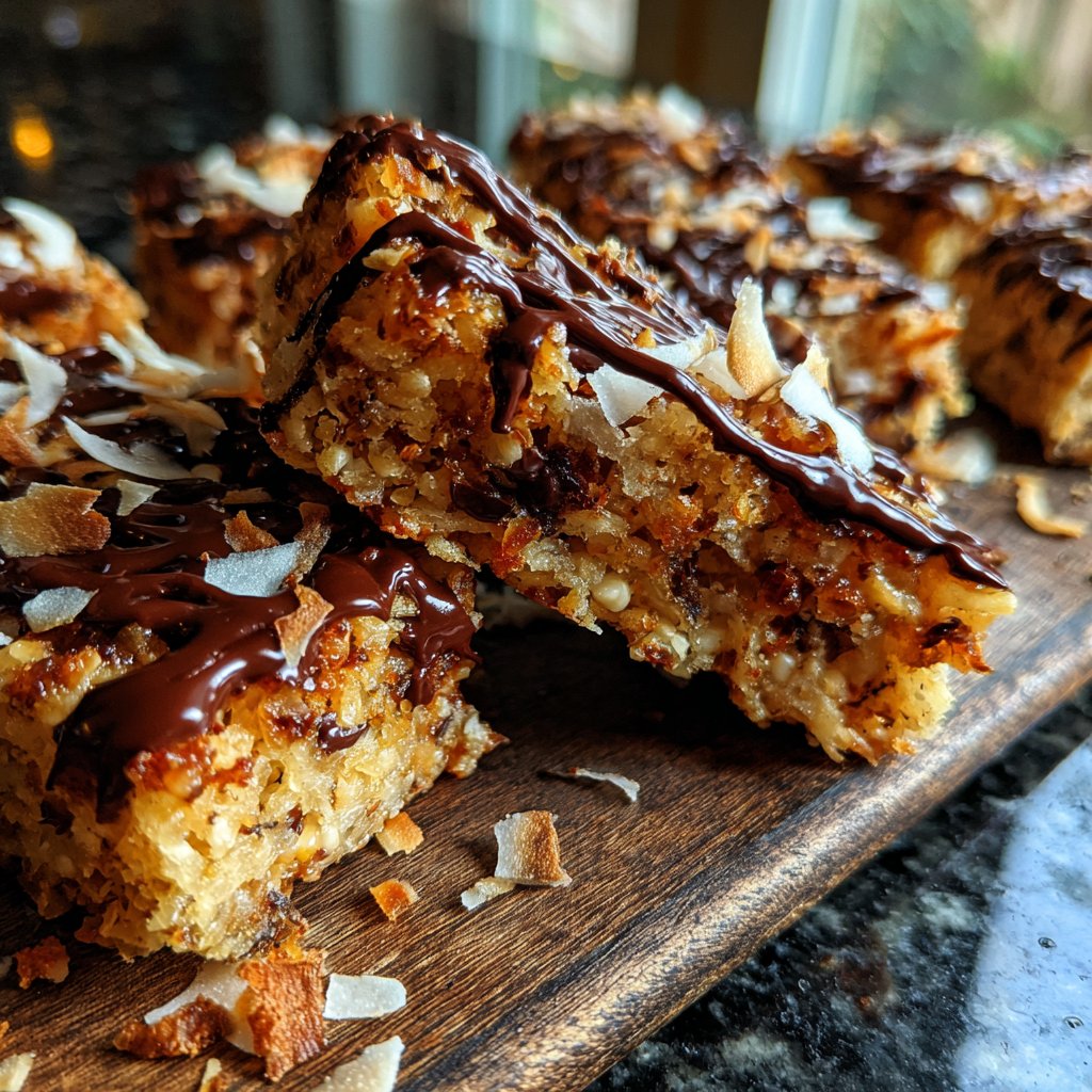 Chocolate Coconut Snack Bars