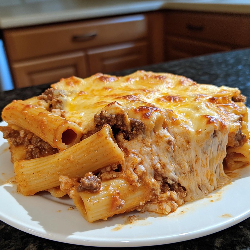 Ground Beef Baked Ziti