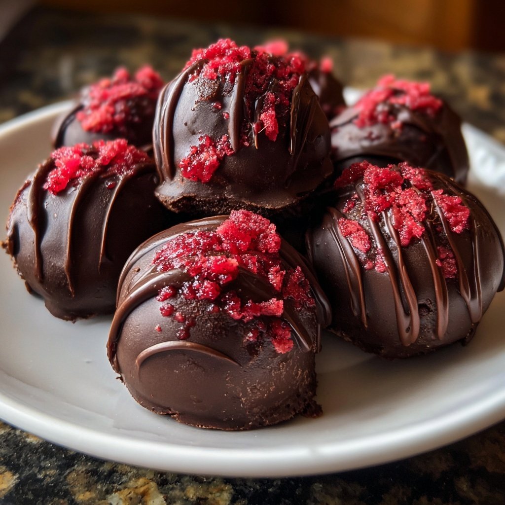Chocolate Raspberry Truffles
