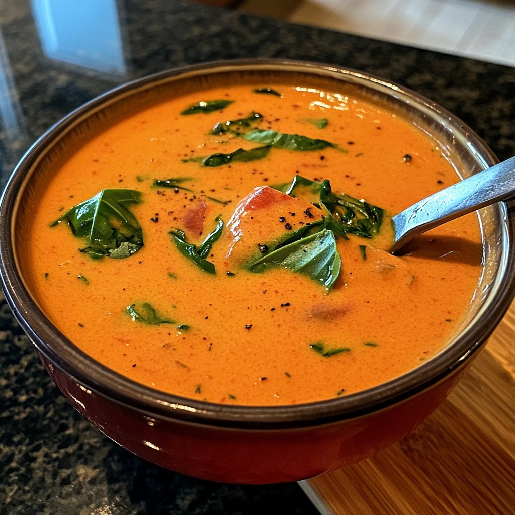 Homemade Creamy Tomato Soup Recipe