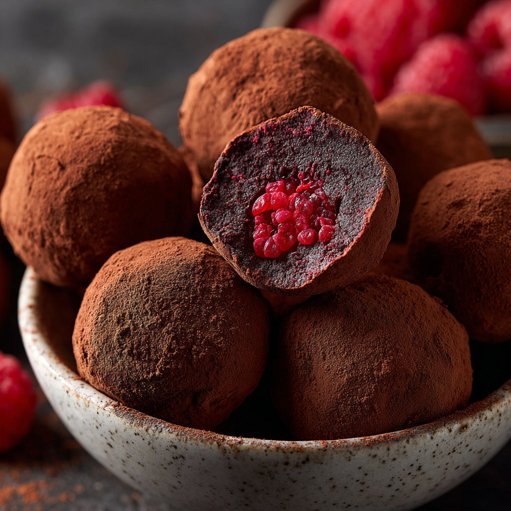 Chocolate Raspberry Truffles