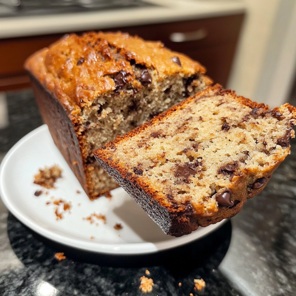 Banana Bread with Mini Chocolate Chips Recipe