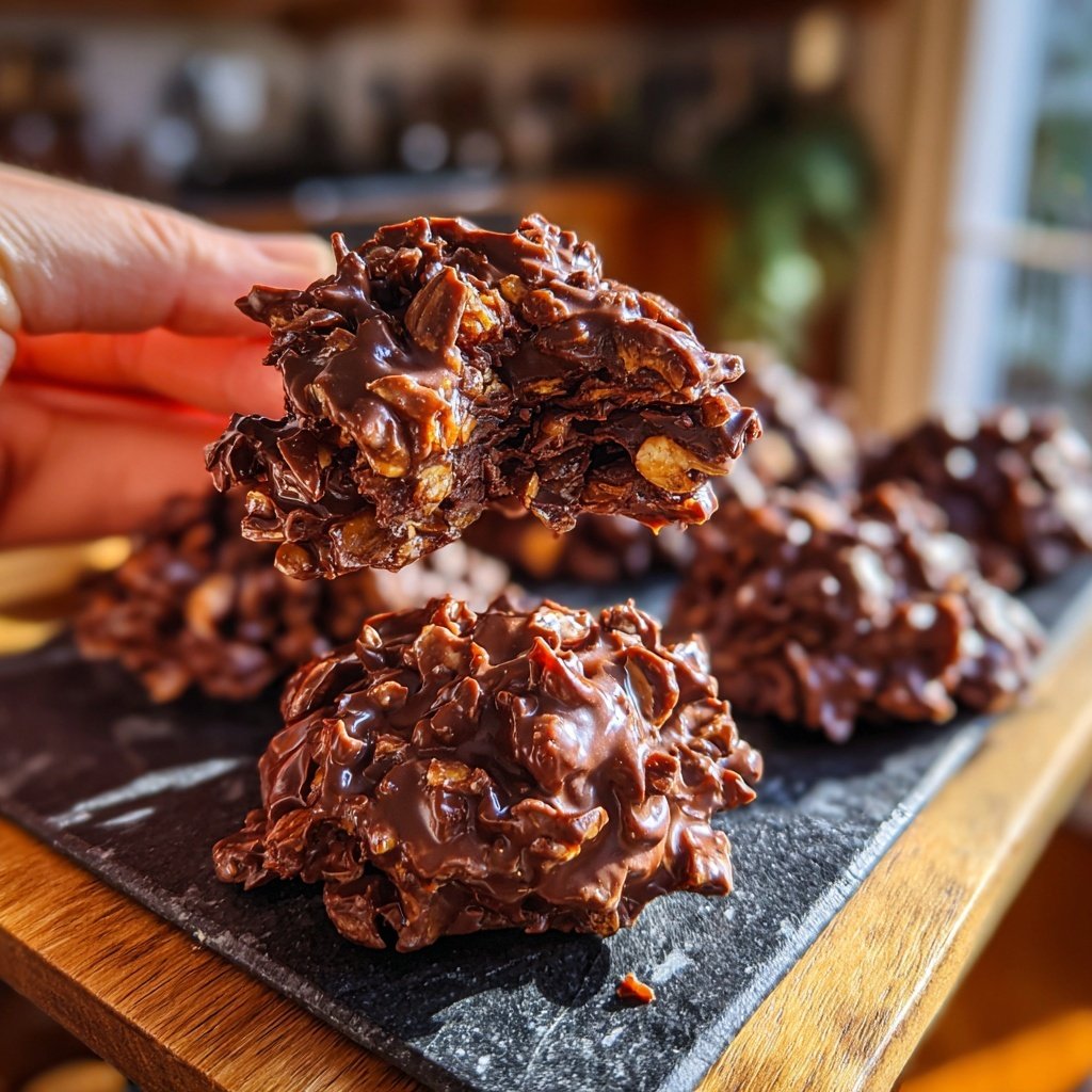 Chocolate Coconut Peanut Clusters