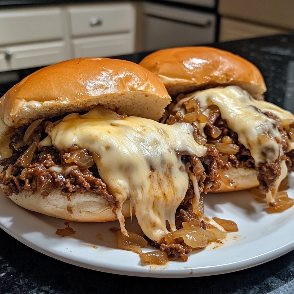 Philly Cheesesteak Sloppy Joes
