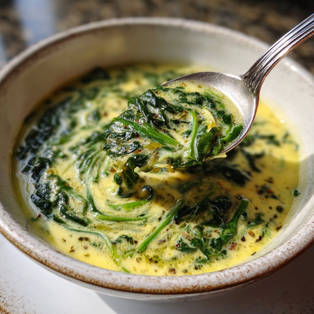 Creamy Lemon Spinach Soup